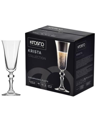 Kieliszki do szampana 150ml 6szt Krosno Krista