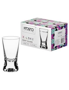 Kieliszki do wódki 25ml 6szt Krosno X-Line Shot