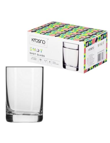 Kieliszki do wódki 50ml 6szt Krosno Shot