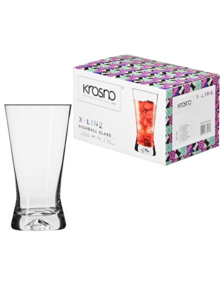 Szklanki 300/360ml 6szt do drinków Krosno X-Line
