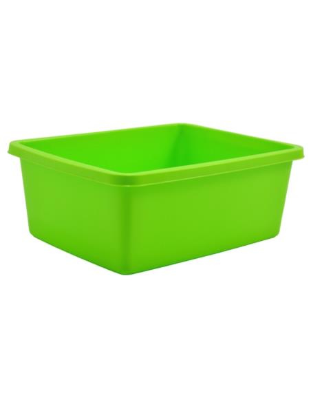 Miska plastikowa Classic  8L 36cm prostokątna zielona