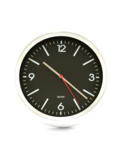Zegar ścienny 29cm chrom E01-2484