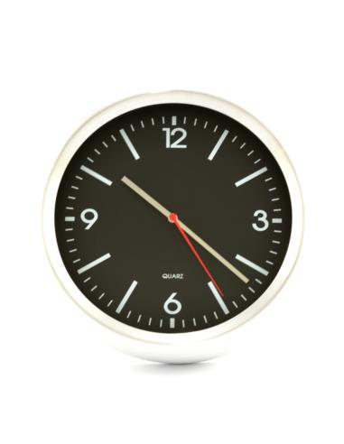 Zegar ścienny 29cm chrom E01-2484