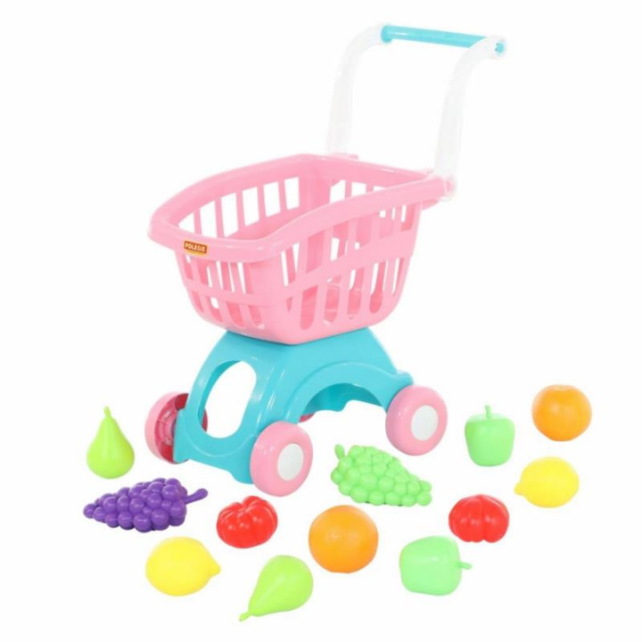 Wózek supermarket z akcesoriami 12 elementów Wader POLESIE 71392