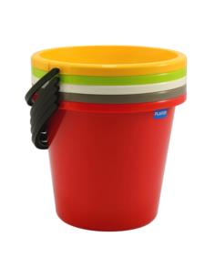Wiadro 15L plastikowe z podziałką mix