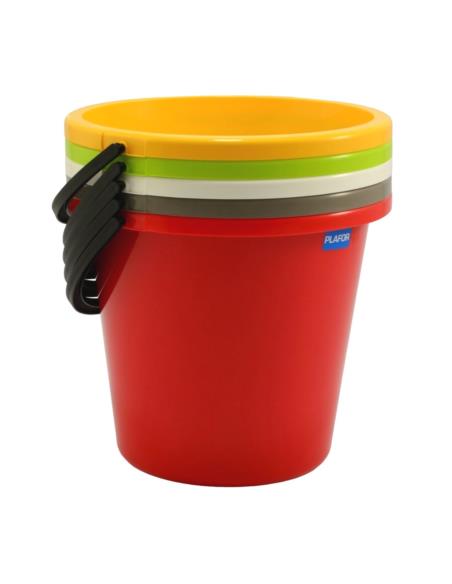 Wiadro 15L plastikowe z podziałką mix
