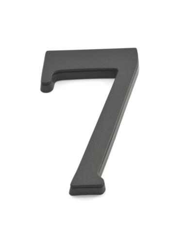 Cyfra "7" 19cm czarna tworzywo sztuczne