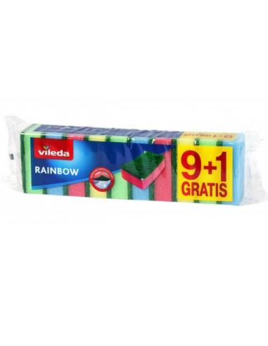 Zmywaki Vileda Rainbow 9+1szt 173842
