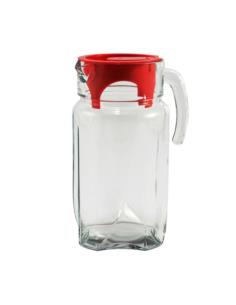 Dzbanek szklany 1,7L Luna z czarwoną pokrywką 43544 Pasabahce