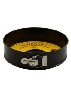 Tortownica 240mm non-stick dno fakturowane czarna
