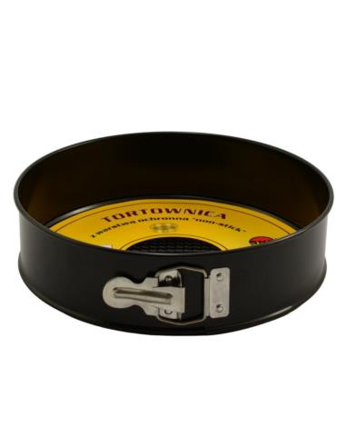 Tortownica 240mm non-stick dno fakturowane czarna