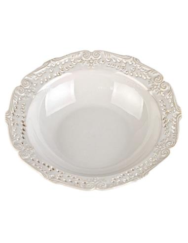 Miska do ziemniaków Amelia 650ml 23,5cm ceramiczna ażurowa