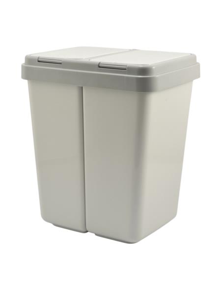 Kosz na śmieci 2x25L Duo 663