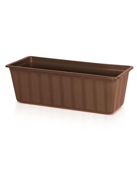 Doniczka balkonowa Agro 40x19x16cm brąz IS400
