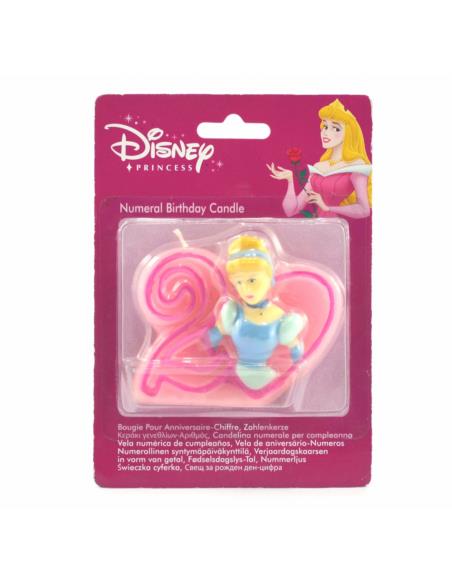 Świeczki numerki Księżniczki nr2 Disney