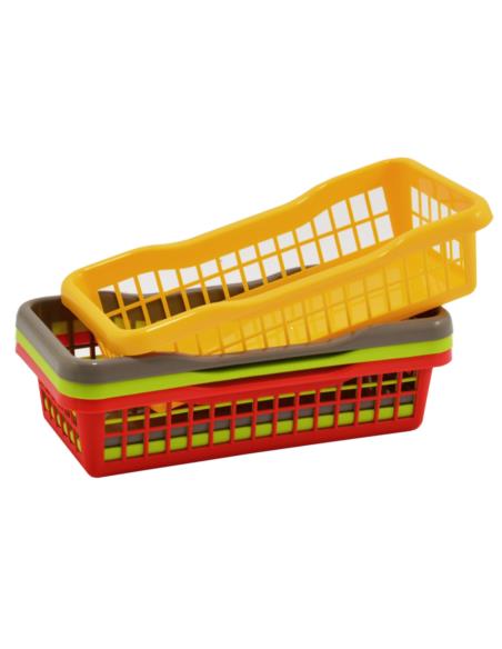 Koszyk plastikowy "1" 10x20x5cm 637-00 mix kolorów
