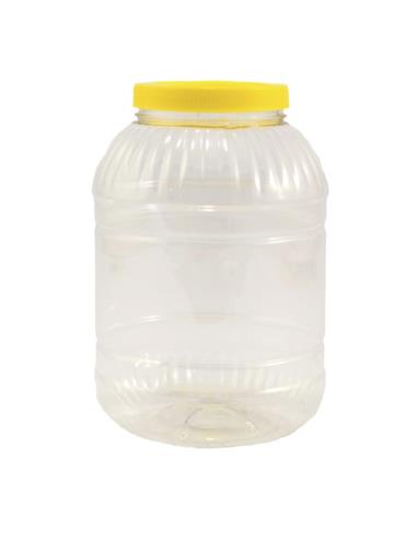 Słój plastikowy 5,0L PET żółta zakrętka