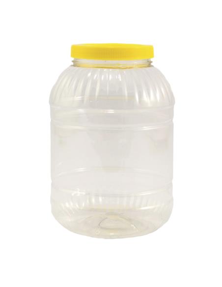 Słój plastikowy 5,0L PET żółta zakrętka