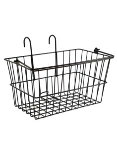 Koszyk rowerowy metalowy na kierownicę z rączką mix 2