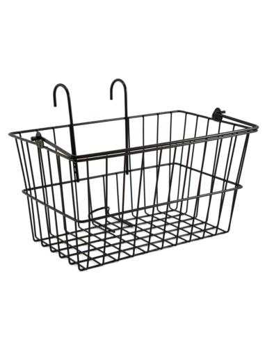 Koszyk rowerowy metalowy na kierownicę z rączką mix
