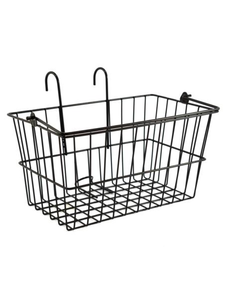 Koszyk rowerowy metalowy na kierownicę z rączką mix