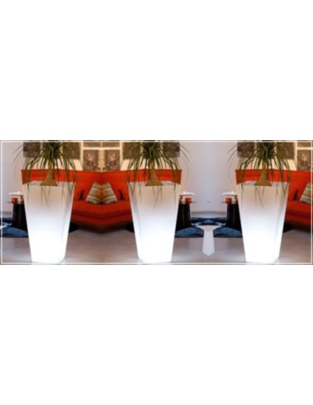 Doniczka 74cm plastik PALO LED kwadrat