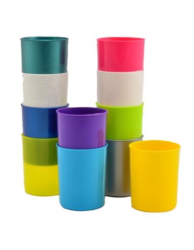 Kubek łazienkowy turystyczny plastikowy mix