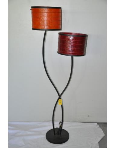 Lampa stojąca 160cm 8333 2 abażury,,