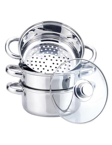 Garnek na parę 4 elementy 22cm MR-2900-22