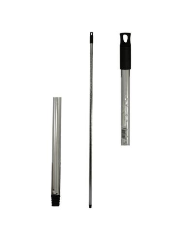 Kij metalowy 130cm chromowany karbowany