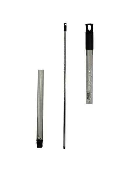 Kij metalowy 130cm chromowany karbowany