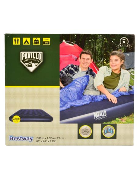 Materac welur 2-osobowy 203x152x2cm 67003