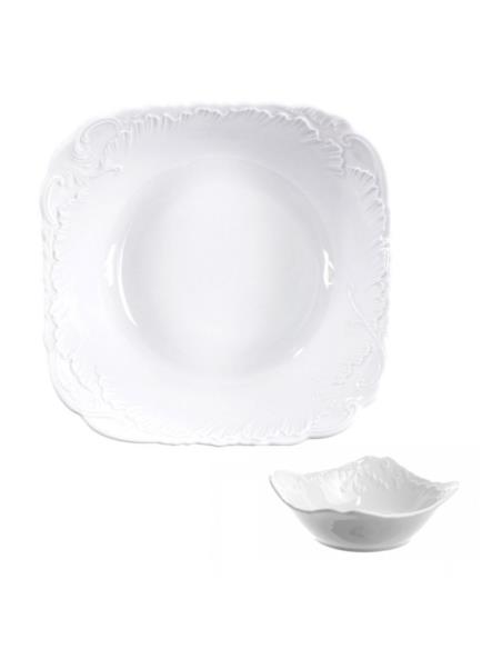 Salaterka Ćmielów Rococo 0001 kwadrat 17cm