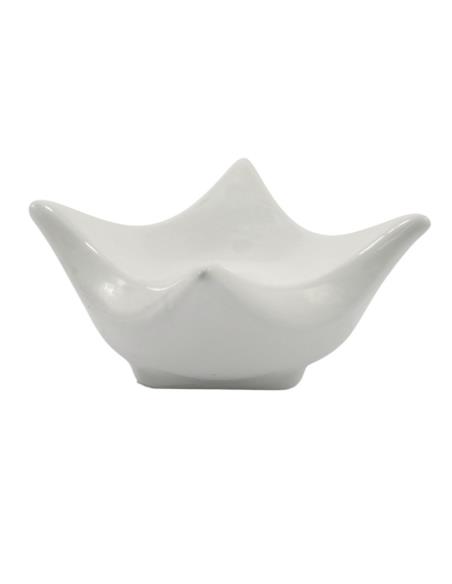 Świecznik ceramiczny Poduszka 7x10,5cm mix