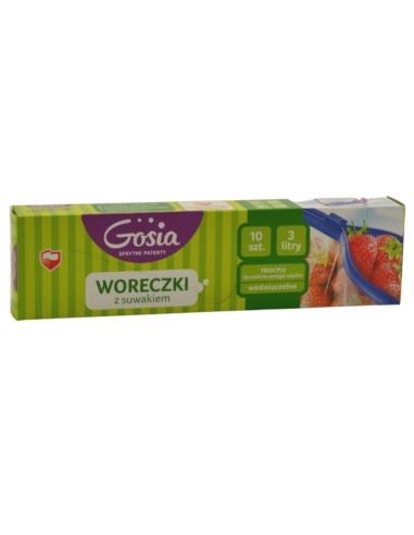 Woreczki z suwakiem 3L 10szt
