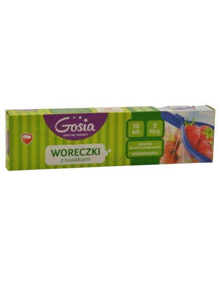 Woreczki z suwakiem 3L 10szt