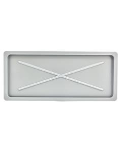 Podstawka pod suszarkę 55x24cm srebrna