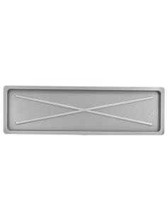 Podstawka pod suszarkę 75x22,5cm srebrna