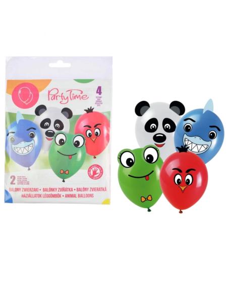 Balony dziecięce zwierzaki 4+2 gratis Party Time