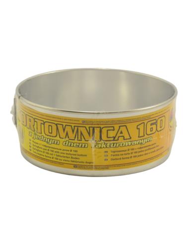 Tortownica 160mm dno fakturowane