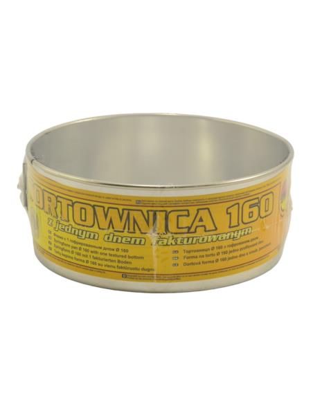 Tortownica 160mm dno fakturowane