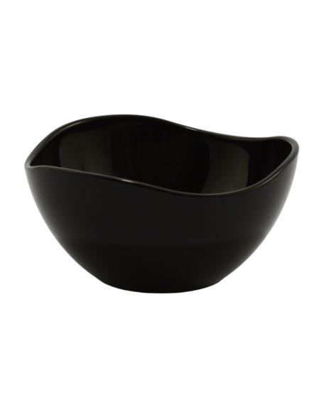 Salaterka szklana Vira 12cm malowana czarna