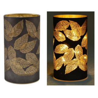 Lampion bożonarodzeniowy Liść LED 9x16cm