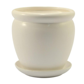 Doniczka ceramiczna z podstawką Hera 21 mix