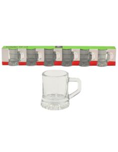 Kieliszki do wódki 30ml 6szt kufelki gładki