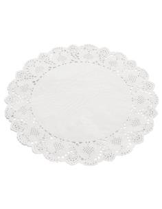 Serwetki ażurowe 32cm 12 sztuk okrągłe