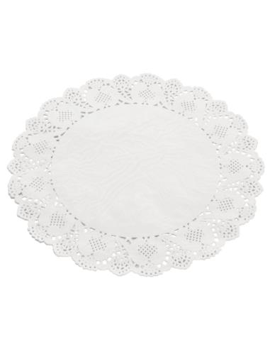 Serwetki ażurowe 32cm 12 sztuk okrągłe