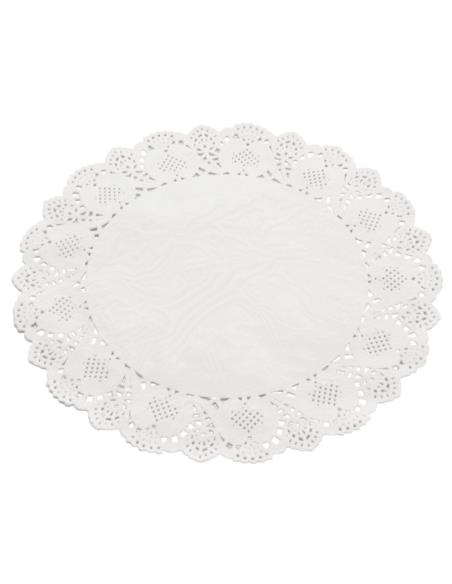 Serwetki ażurowe 32cm 12 sztuk okrągłe