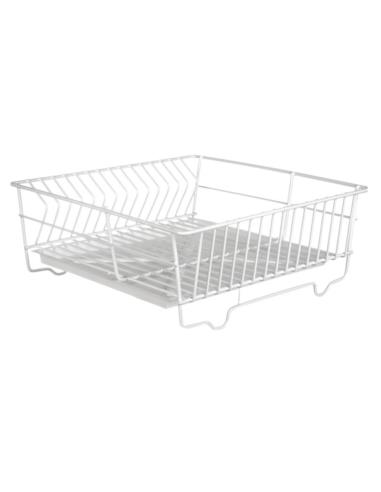 Suszarka do naczyń zlewozmywakowa kwadratowa 32cm biała