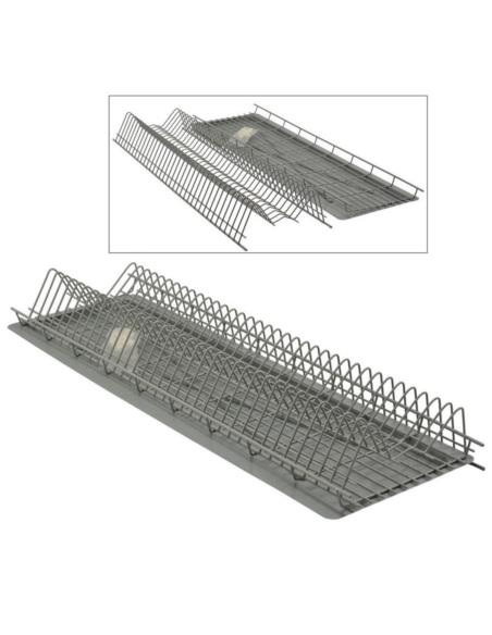 Suszarka do naczyń meblowa 80cm srebrna